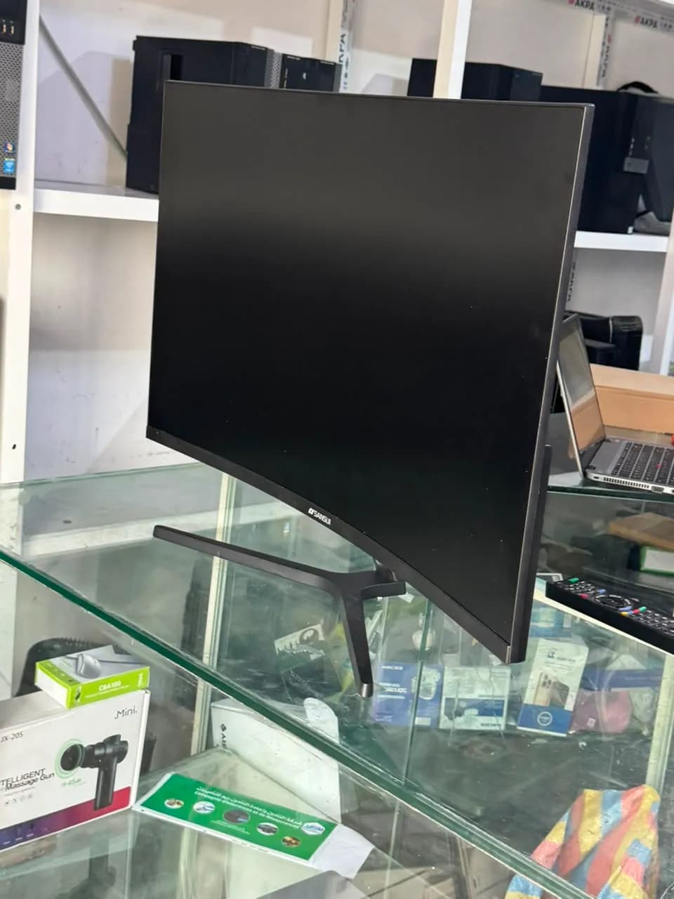 Écran PC Moniteur Courbé SANSUI Noir